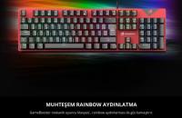 GAMEBOOSTER G44 RADIANCE  Rainbow 105 Tuş Mekanik Gaming Klavye